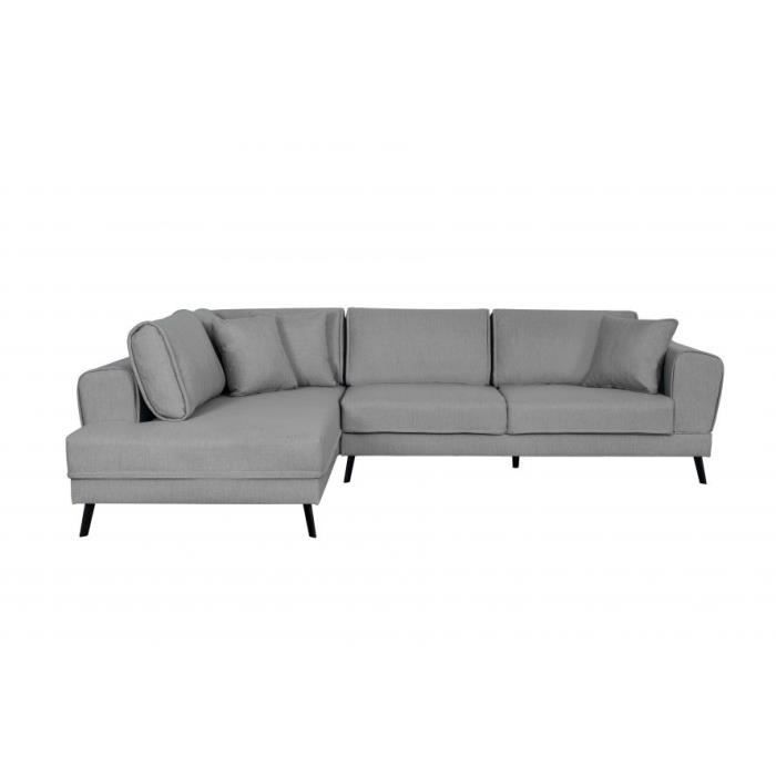 Produit similaire: Canapé d'angle gauche 4 places INDIA convertible 2 coffres en tissu - Gris clair - L304 x 212 x 86cm - LOUNGITUDE