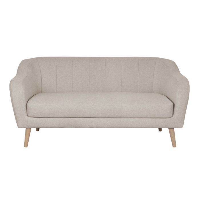 Produit similaire: Canapé scandinave 2-3 places en tissu beige et bois clair ISIS