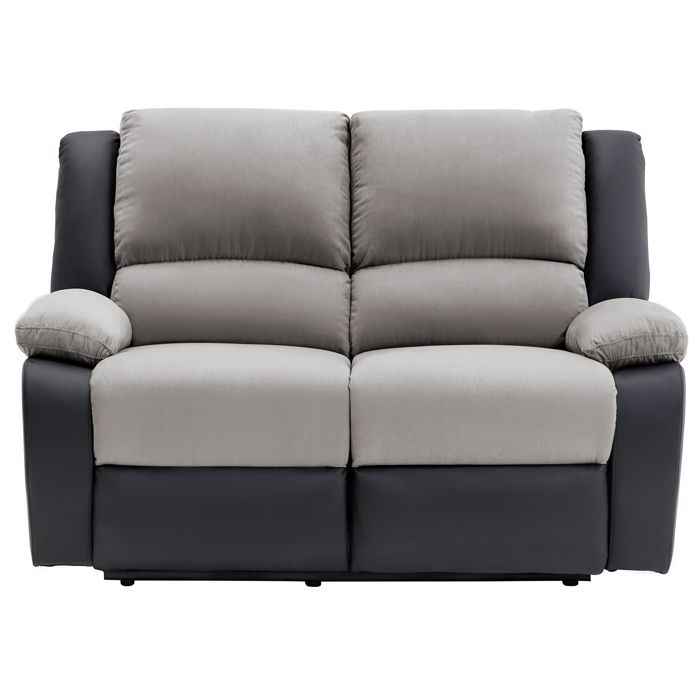 Produit similaire: Canapé de Relaxation électrique 2 places Microfibre et Simili LEO - Gris et Noir - L143 x 93 x 96cm - LOUNGITUDE
