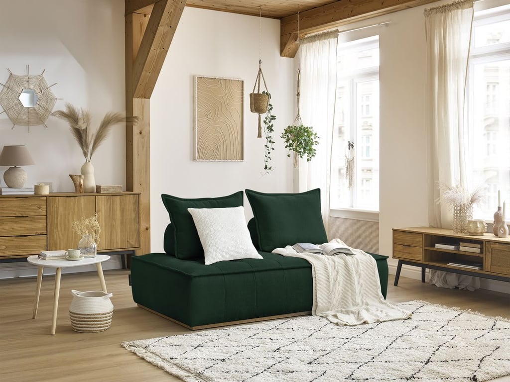 Produit similaire: Chauffeuse 2 places sans accoudoirs ELISA vert BOBOCHIC 2 places