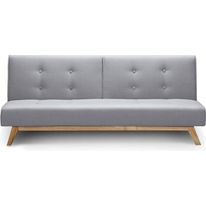 Produit similaire: Canapé convertible clic-clac scandinave Yazu Gris Clair - MENZZO - Convertible - Tissu - Scandinave - Moderne