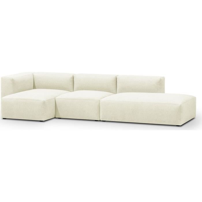 Produit similaire: Canapé d'angle 5 places ivoire ModuloN - HOMIFAB - Modèle Modulo New - Fixe - Tissu - A gauche - Avec accoudoirs