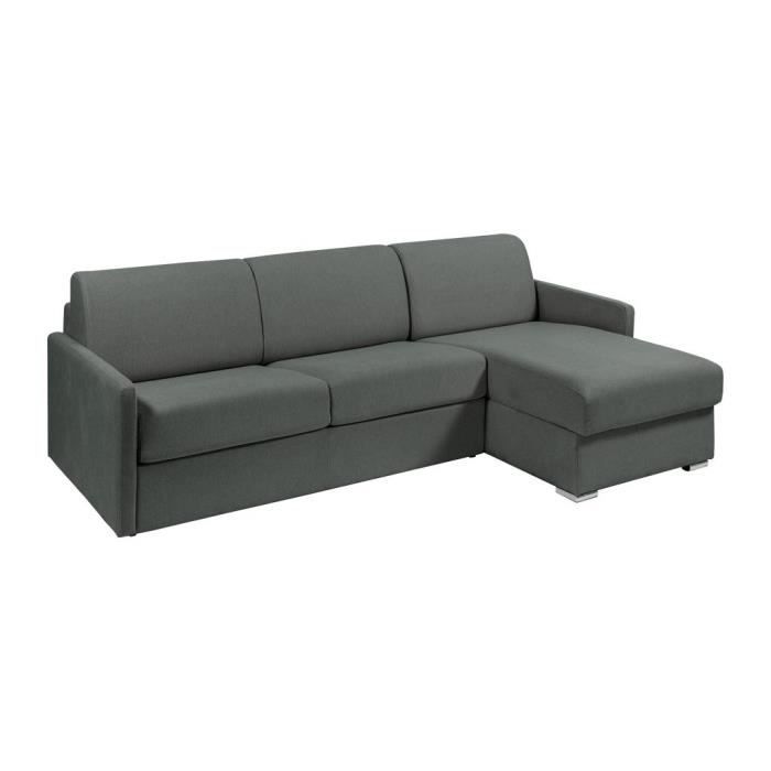 Produit similaire: Canapé d'angle convertible express et réversible en tissu gris - Couchage 160 cm - Matelas 22 cm - CALIFE