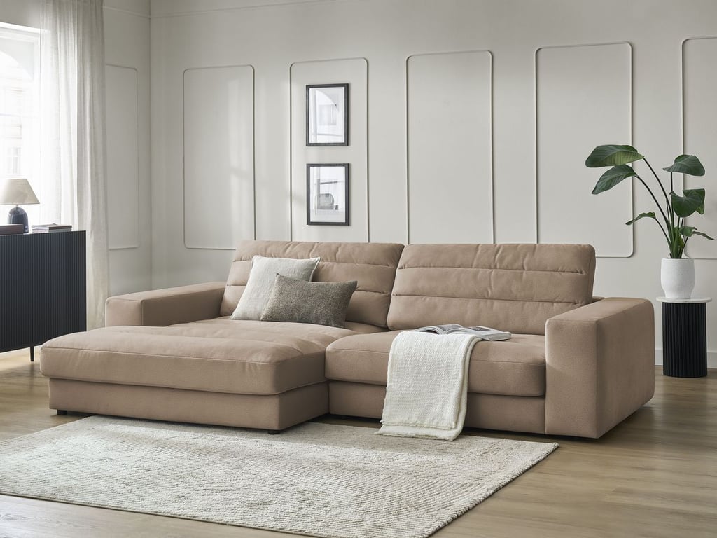 Produit similaire: Canapé d'angle fixe SIERRA velours taupe angle gauche BOBOCHIC 3 places