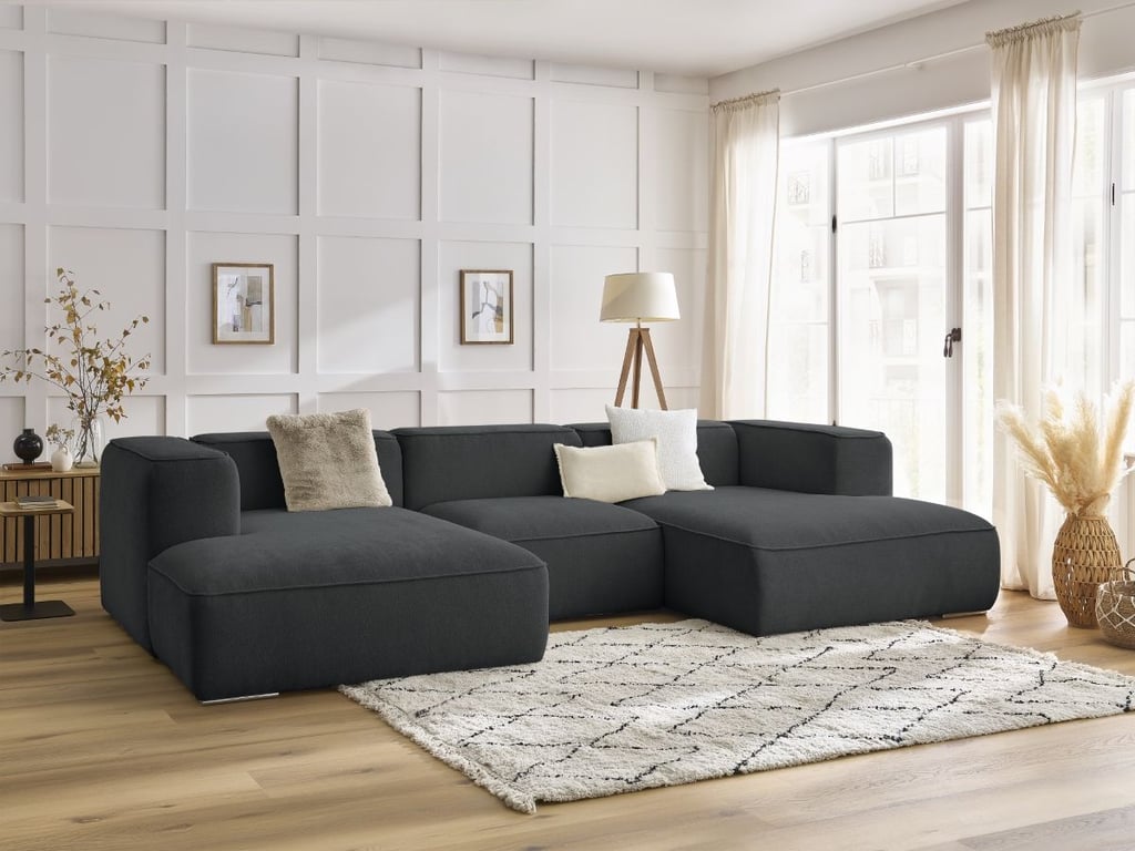 Produit similaire: Canapé panoramique fixe ZEPHYR gris foncé BOBOCHIC 4 places