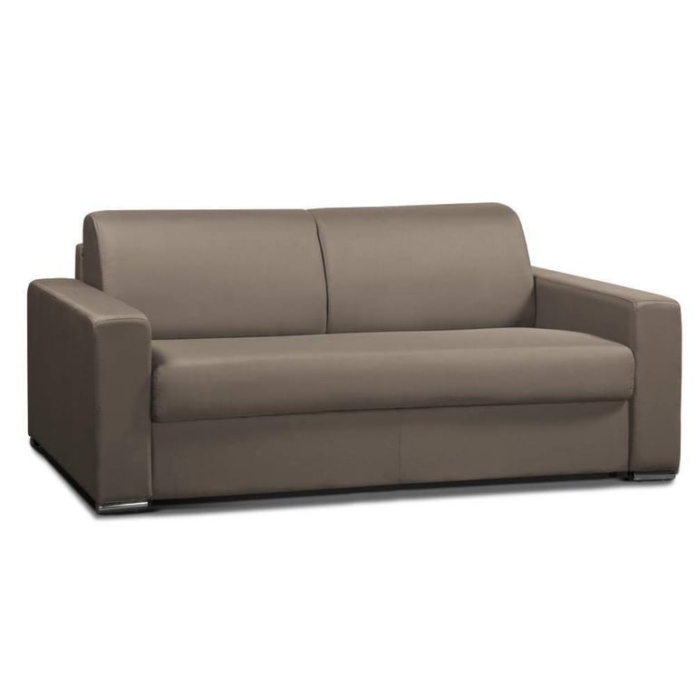 Produit similaire: Canapé convertible 3- ALLURE matelas mémory 20cm lattes 160cm cuir vachette taupe clair