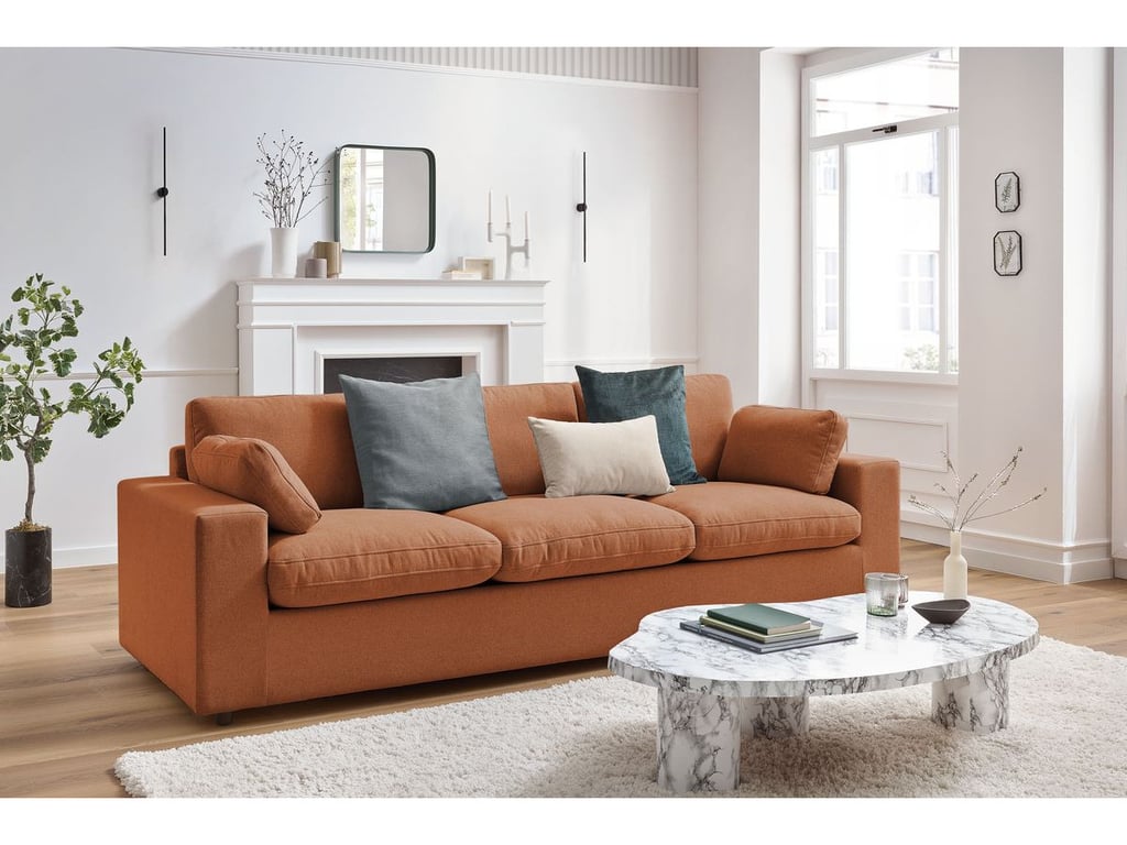 Produit similaire: Canapé droit fixe 3 places BELAIR orange BOBOCHIC