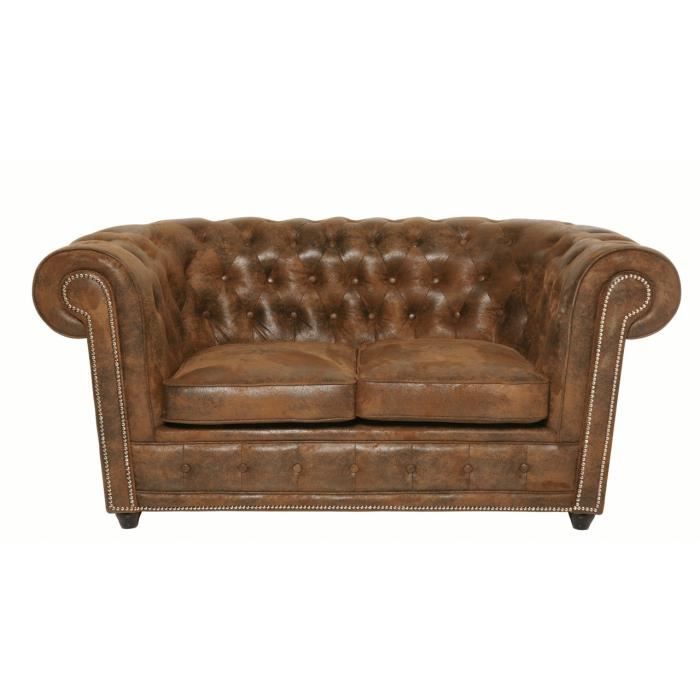 Produit similaire: Canapé 2 places Vintage Rivet - KARE - Oxford - Marron - Fixe - 92 cm - Simili - Classique - Intemporel