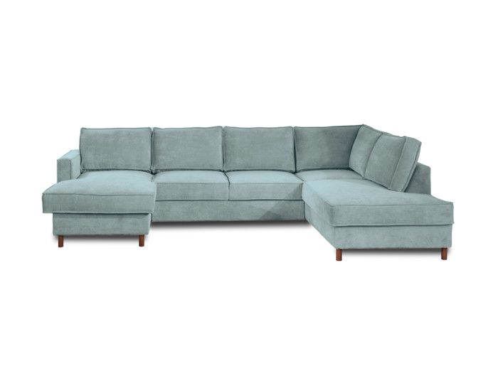 Produit similaire: Jake - canapé panoramique - convertible avec coffre - 7 places - en velours côtelé - droit - Bleu