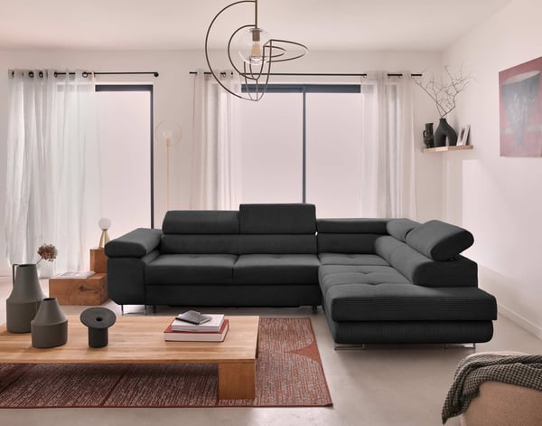 zaria - Canapé relax convertible Gris