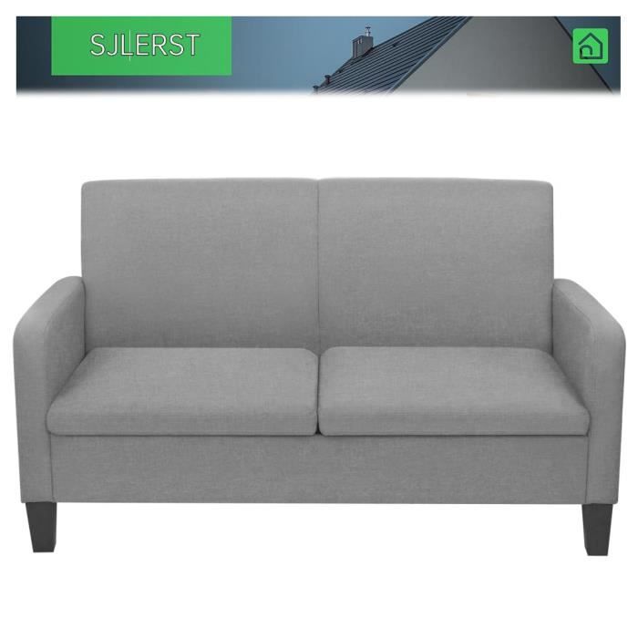 Produit similaire: Canapé à 2 places - SJLERST - 135 x 65 x 76 cm - Gris clair