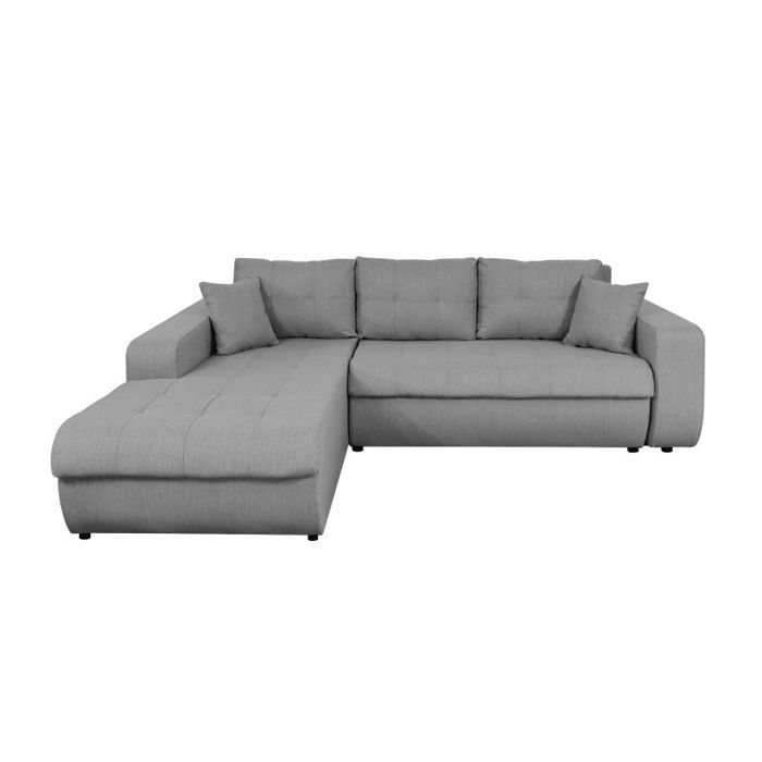 Produit similaire: Canapé d'Angle Gauche 4 places SUZIE Convertible en Tissu - Gris clair - L246 x 188 x 80cm - LOUNGITUDE