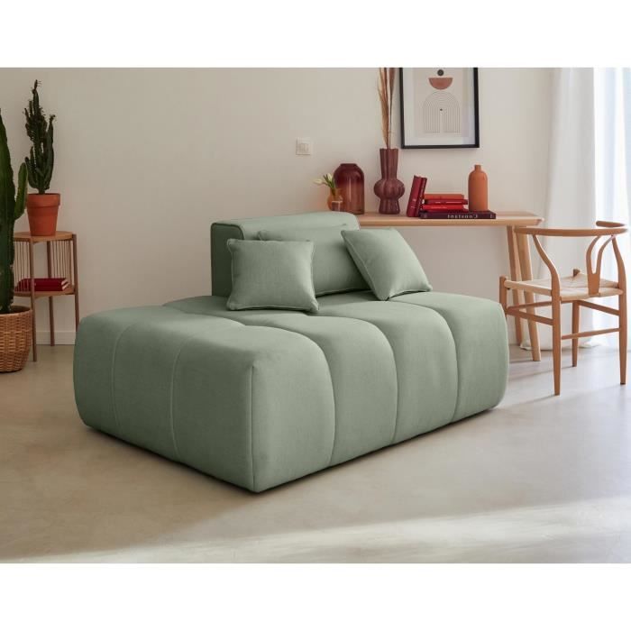 Produit similaire: Canapé Caracas - Module d'assise gauche - Tissu - Vert sauge - 2 places - LISA DESIGN