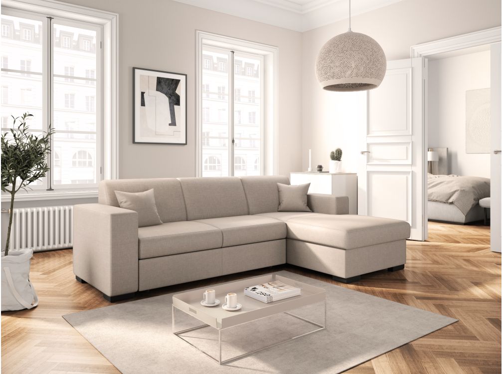 Produit similaire: Canapé d'angle FUJI XL convertible avec coffre en tissu