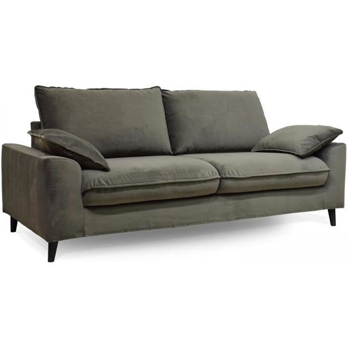 Produit similaire: Canapé convertible en velours 3 places vert kaki