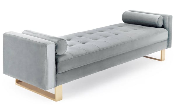 Shell - Canapé velours Gris