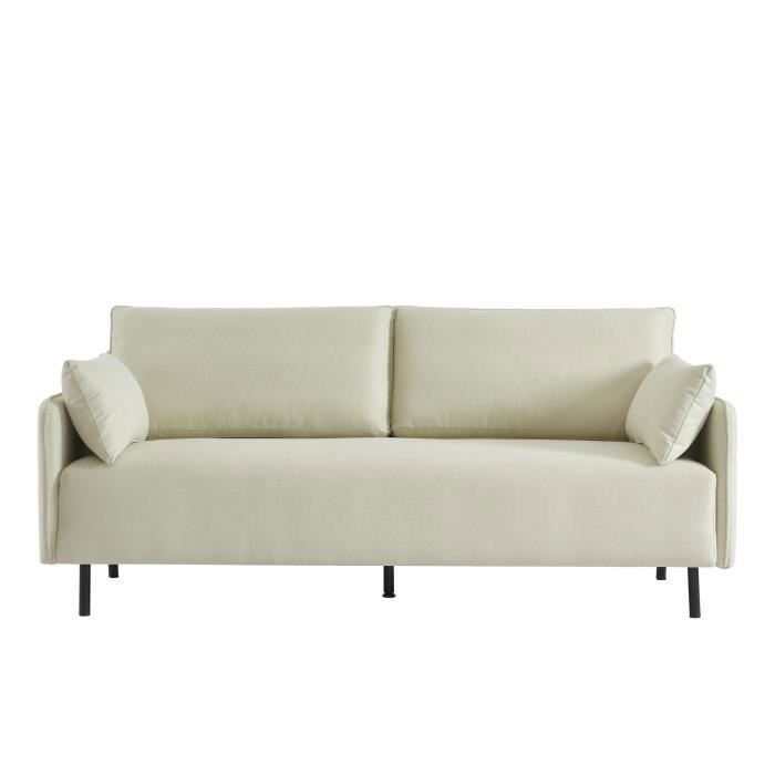 Produit similaire: Canapé droit GABIN fixe tissu beige 3 places