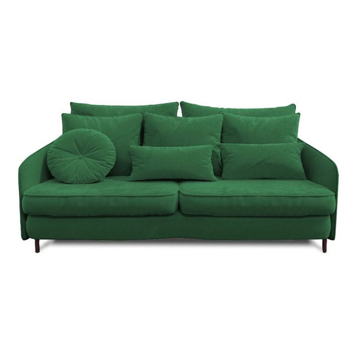 Produit similaire: Canapé Convertible Velours Vert Tremezzo - 3 Places - Maison Aubertin - Design Rond et Confortable
