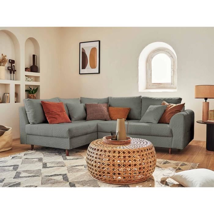 Produit similaire: Rune - canapé d'angle gauche - 4 places - en tissu bouclette