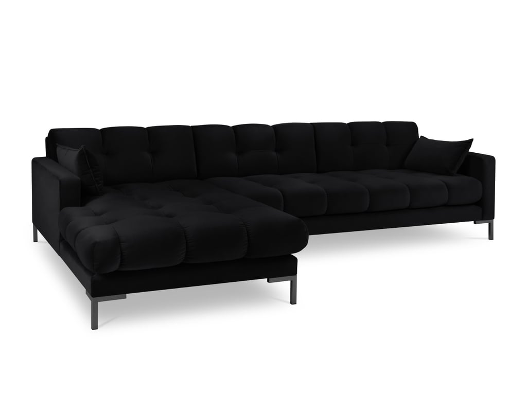 Produit similaire: Canapé d'angle 5 places en velours noir