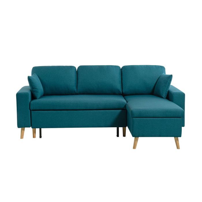 Produit similaire: Canapé d'Angle LOUNGITUDE MARIA SCANDINAVE Réversible et Convertible - Bleu - 4 places - Coffre de rangement