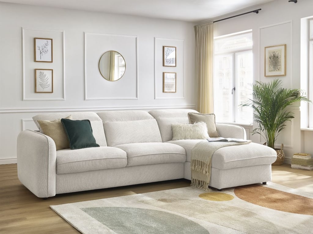 Produit similaire: Canapé d'angle réversible convertible express coffre ACHILLE blanc 140x200 BOBOCHIC 4 places