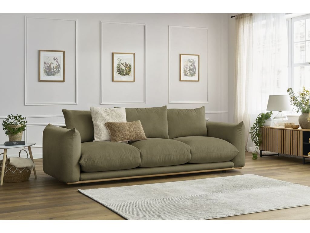 Produit similaire: Canapé droit fixe 3 places ERNEST vert BOBOCHIC