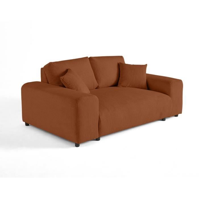 Produit similaire: Canapé droit 2 places en velours côtelé - LISA DESIGN - Garance - Rouge - Fixe - Contemporain - Déhoussable