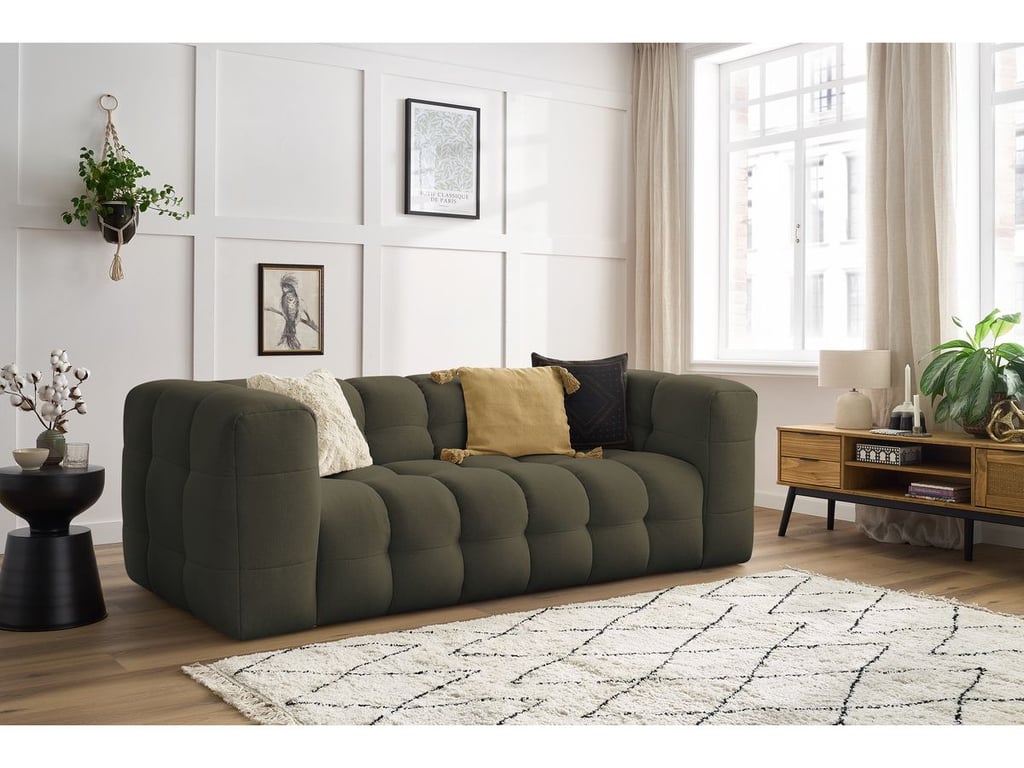 Produit similaire: Canapé droit fixe 3 places CLOUD vert BOBOCHIC