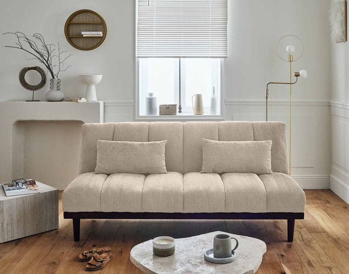 Produit similaire: Samarra - canapé convertible clic-clac 2 places - velours côtelé - Beige