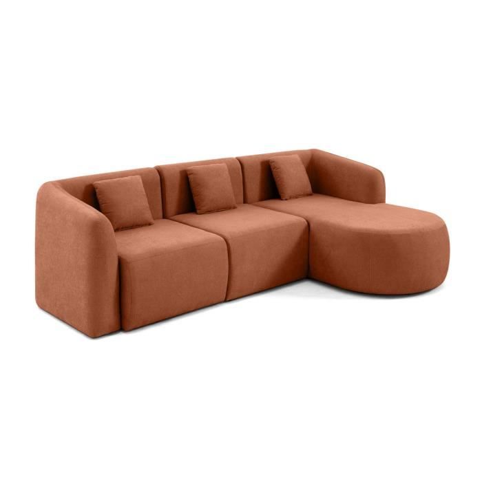 Produit similaire: Ikare - canapé modulable d'angle droit - 4 places - en tissu - Terracotta