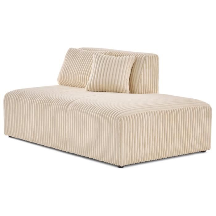 Produit similaire: Victoire - module d'assise droit en velours côtelé grosses côtes - Beige