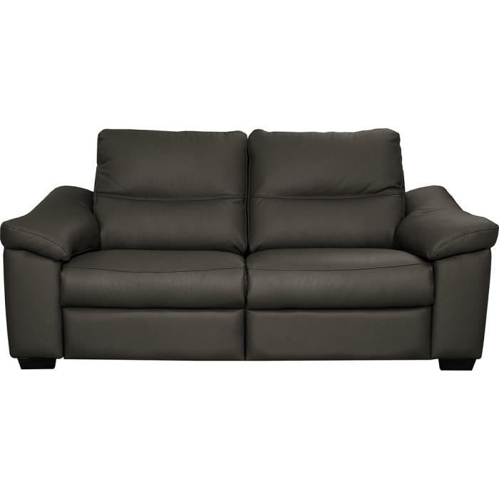 Produit similaire: Canapé 2 places en 100% tout cuir épais italien vachette HAMBOURG, couleur anthracite