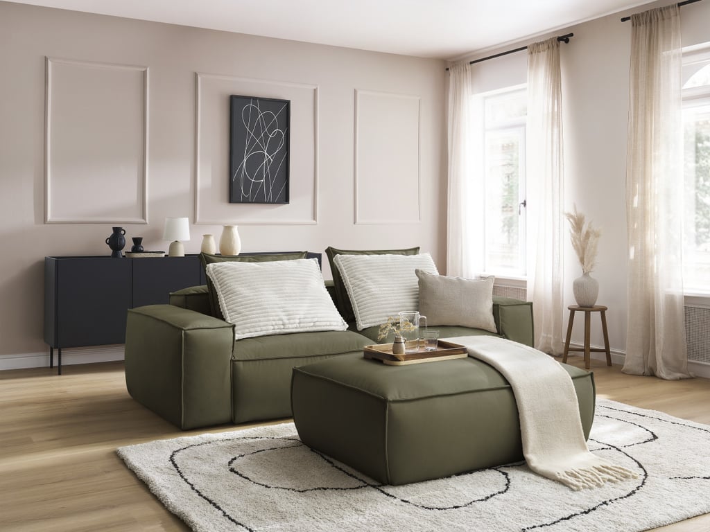 Produit similaire: Boheme canapé droit fixe ultra moelleux 3 places cuir végan vert