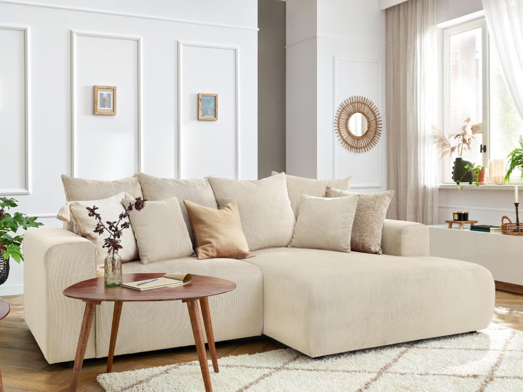 Produit similaire: Canapé d'angle fixe ENJOY Velours côtelé beige angle droit BOBOCHIC 3 places