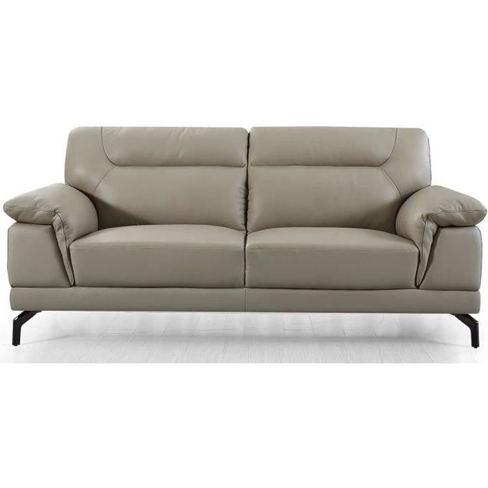 Produit similaire: Canapé fixe LA MAISON DU CANAPÉ BRODY en cuir de vachette beige - 3 places - Confort ferme