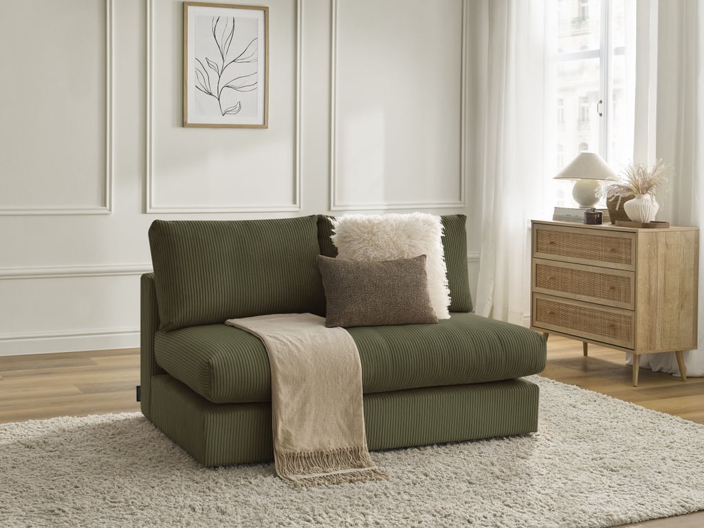 Produit similaire: Chauffeuse 2 places pour canapé modulable PARIS velours côtelé vert BOBOCHIC 2 places