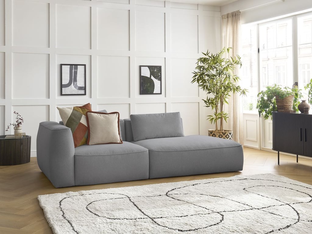 Produit similaire: Canapé droit fixe 3 places LEOPOLD tissu chiné gris clair accoudoir gauche BOBOCHIC