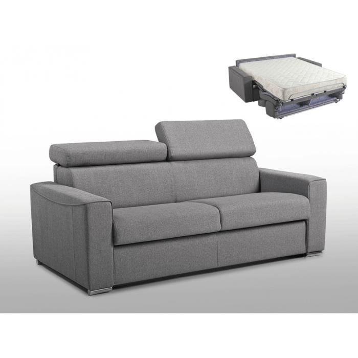 Produit similaire: Canapé convertible express en tissu VIZIR - LINEA SOFA - 3 places - Gris - Couchage 140 cm - Matelas 18cm