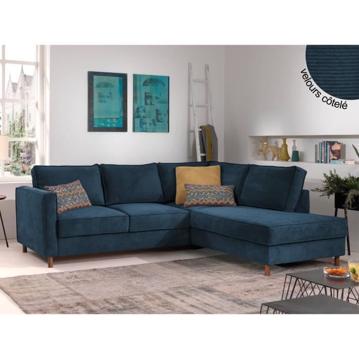 Produit similaire: Jake - canapé d'angle droit - convertible - 5 places - en velours côtelé