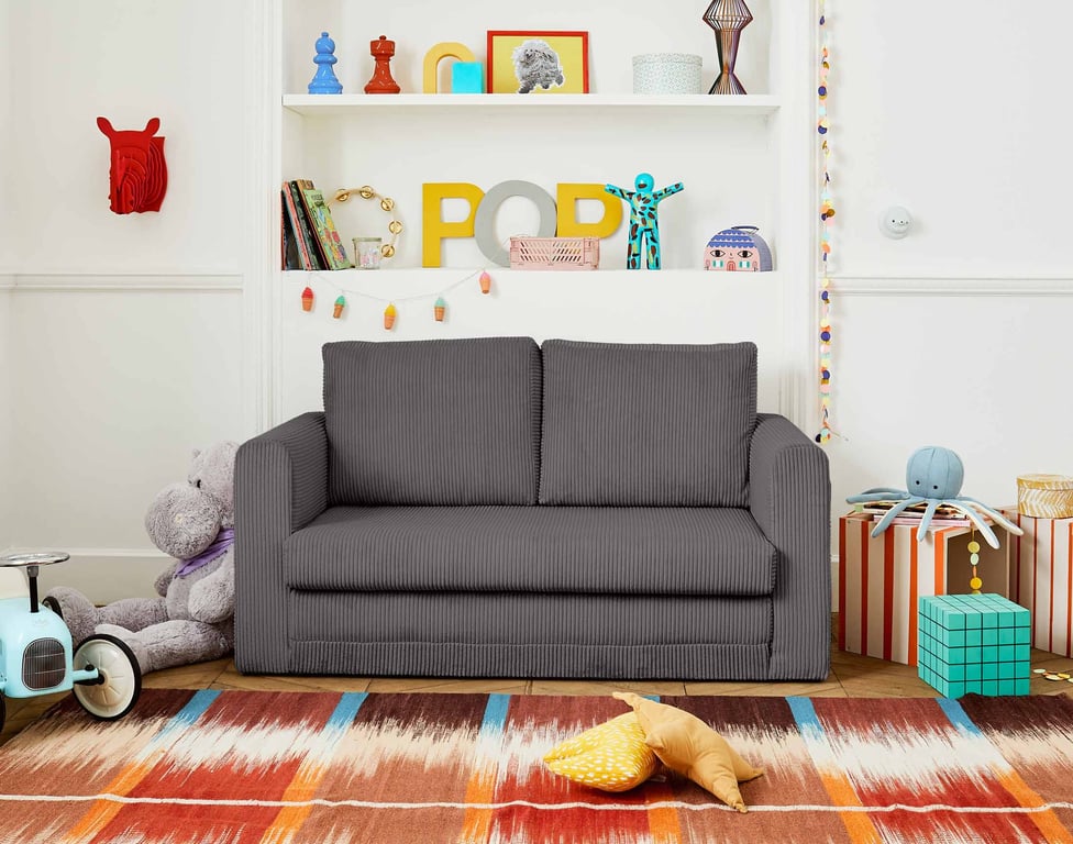 Produit similaire: marilia - Canapé convertible velours côtelé Gris