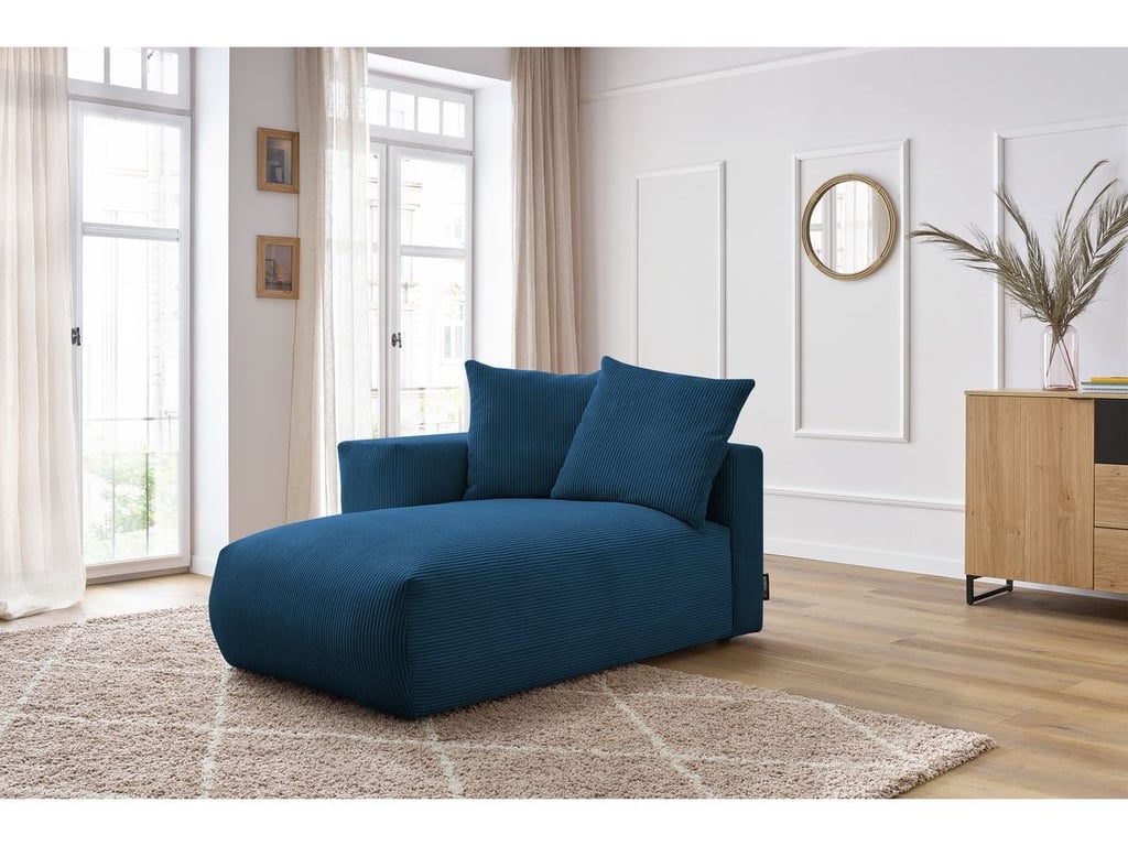 Produit similaire: Méridienne avec accoudoir pour canapé modulable VOLTAIRE bleu foncé angle gauche BOBOCHIC 1 places