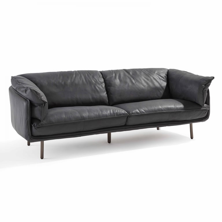 Produit similaire: Canapé en cuir 3 places noir