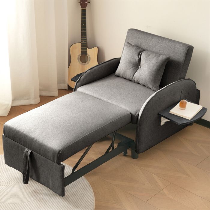 Produit similaire: Chauffeuse 1 Place Adulte, Fauteuil Salon, Fauteuil Convertible 1 Place, Canapé-Lit Simple Extensible, Chaise Ergonomique, Gris