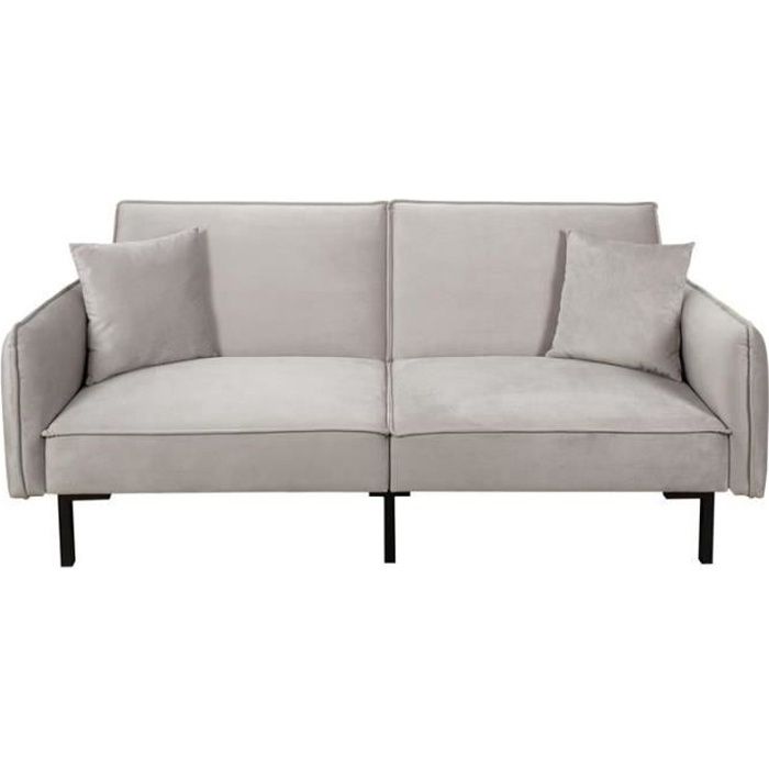 Produit similaire: Canapé Design En Velours "convertible" 198cm Taupe - Paris Prix