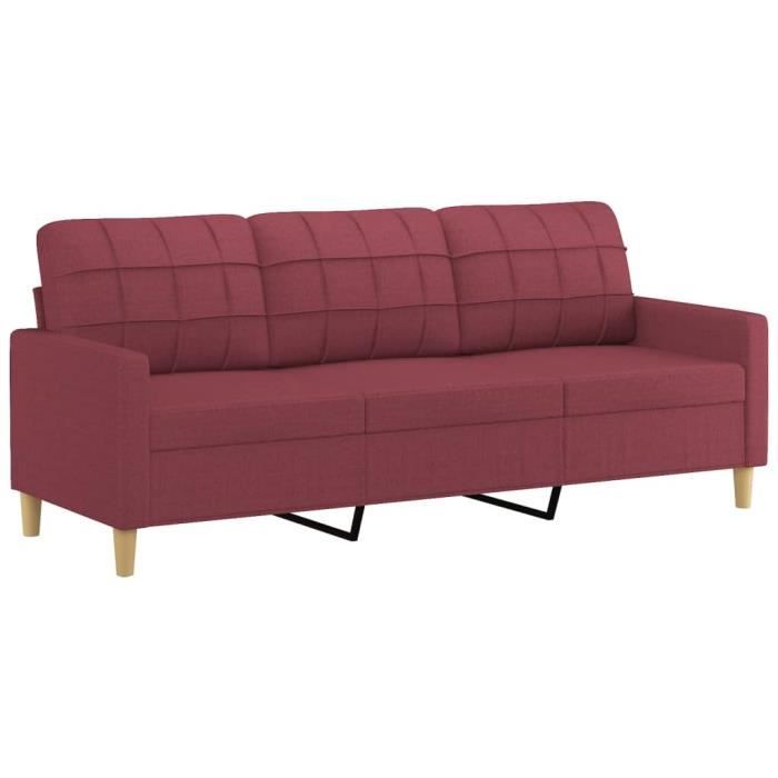 Produit similaire: Canapé à 3 places Rouge bordeaux 180 cm Tissu - Marque - Modèle - Déhoussable - Largeur - Matière du revêtement
