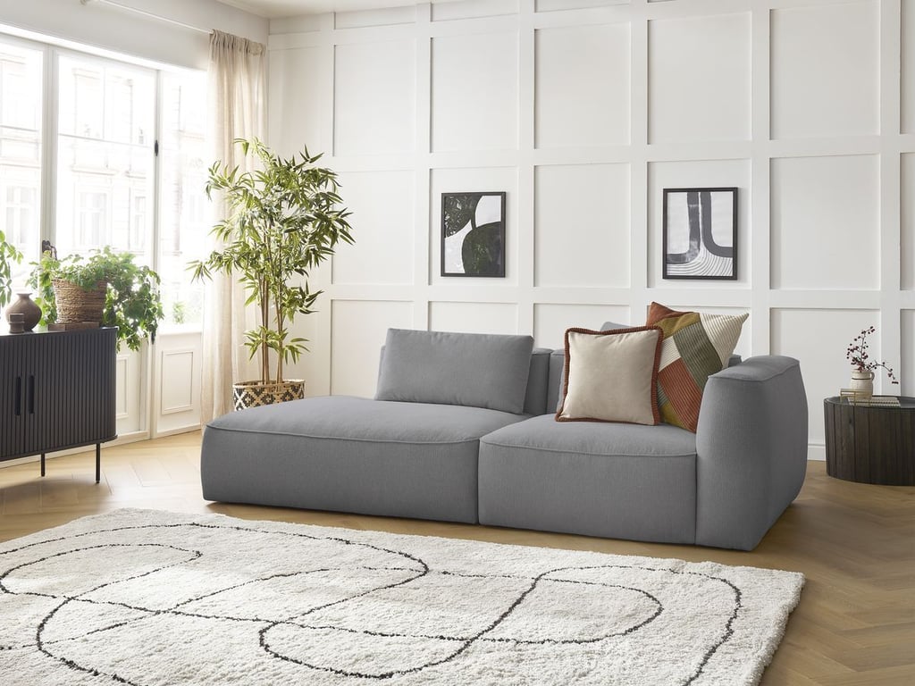 Produit similaire: Canapé droit fixe 3 places LEOPOLD tissu chiné gris clair accoudoir droit BOBOCHIC