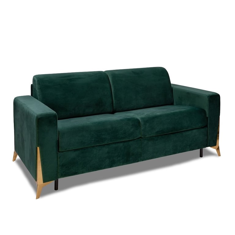 Produit similaire: Canapé convertible express 120 ONTARIO  sommier métal matelas 20 cm velours Velluto vert foncé