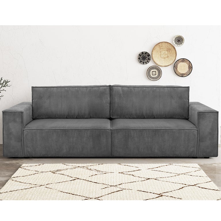 Produit similaire: Harper-new - Canapé convertible velours côtelé Gris