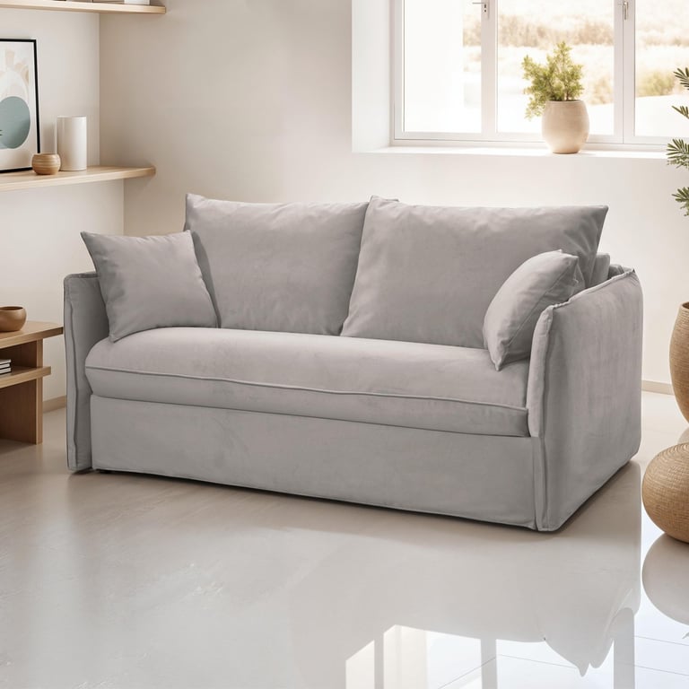 Produit similaire: gina - Canapé convertible velours Gris